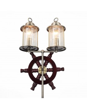 SL150.305.02 Торшер ST-Luce Бронза, коричневый/Прозрачный с эфектом трещин E27 2*40W VOLANTINO-foto2