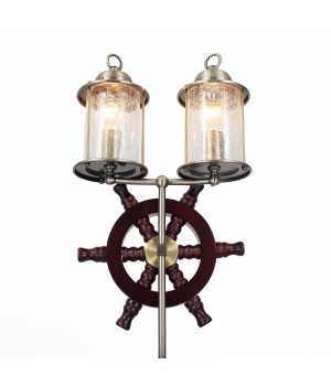 SL150.305.02 Торшер ST-Luce Бронза, коричневый/Прозрачный с эфектом трещин E27 2*40W VOLANTINO-foto2