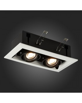 ST250.548.02 Св-к встр. Черный GU10 2*50W L245xW126xH70 220V Без ламп HEMI-foto7