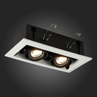 ST250.548.02 Св-к встр. Черный GU10 2*50W  L245xW126xH70 220V Без ламп HEMI-foto7