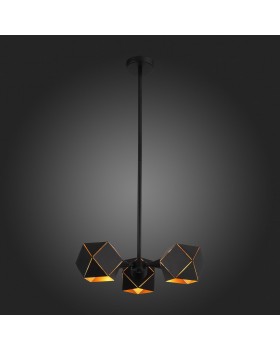 SL258.402.03 Люстра потолочная ST-Luce Черный/Черный, Золото E14 3*40W ENIGMA-foto7