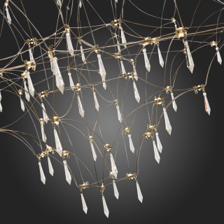 SL797.103.114 Люстра подвесная ST-Luce Хром, Прозрачный LED 114*0,45W 3200K GRAVETTA-foto3