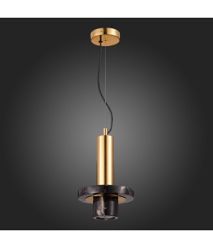 SL1210.403.01 Светильник подвесной ST-Luce Золотистый/Черный GU10 1*5W PIETRA-foto4