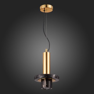 SL1210.403.01 Светильник подвесной ST-Luce Золотистый/Черный GU10 1*5W PIETRA-foto4