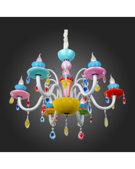 SL673.783.06 Люстра подвесная ST-Luce Разноцветный/Разноцветный E14 6*40W ORNATO-foto9