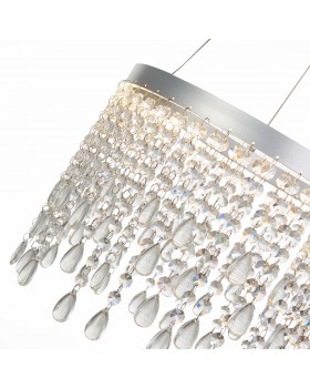 SL6201.103.24 Люстра подвесная ST-Luce Серебристый/Прозрачный LED 1*24W 3000K/4000K/6000K VEGA-foto3