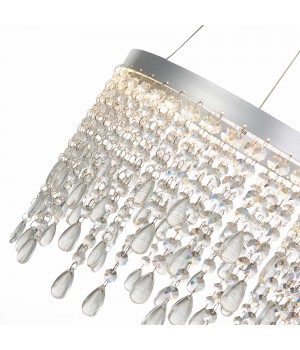 SL6201.103.24 Люстра подвесная ST-Luce Серебристый/Прозрачный LED 1*24W 3000K/4000K/6000K VEGA-foto3