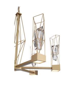 SL815.203.06 Люстра подвесная ST-Luce Матовое золото/Матовое золото, Прозрачный LED 6*8W 4000K PROGETTO-foto2