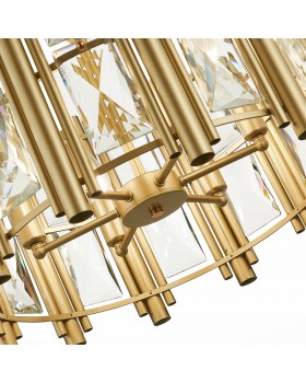 SL1623.203.06 Люстра подвесная ST-Luce шампань/шампань, прозрачный E14 6*40W CORSIA-foto4