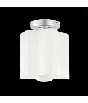 SL117.502.01 Светильник потолочный ST-Luce Серебристый/Белый с полосками E27 1*60W ONDE-foto4