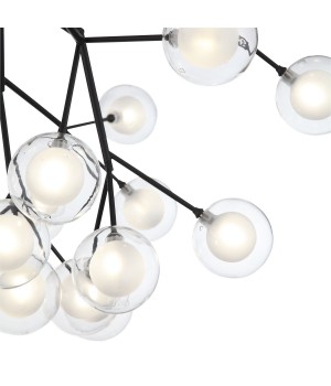 SL376.403.27 Светильник подвесной ST-Luce Черный/Прозрачный, Белый G4 LED 27*2W DEMELE-foto2