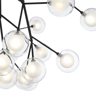 SL376.403.27 Светильник подвесной ST-Luce Черный/Прозрачный, Белый G4 LED 27*2W DEMELE-foto2