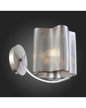 SL117.701.01 Бра ST-Luce Серебристый/Дымчатый E27 1*60W ONDE-foto3