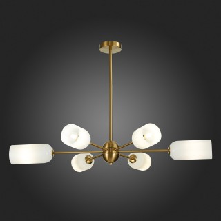 SL1180.202.06 Люстра потолочная ST-Luce Золотистый/Белый E14 6*40W TREVISO-foto5