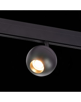 ST354.436.12 Магнитный трековый светильник Черный LED 1*12W 3000K 680Lm Ra>80 36° IP20 L120xW100xH195 48V BOLE-foto4