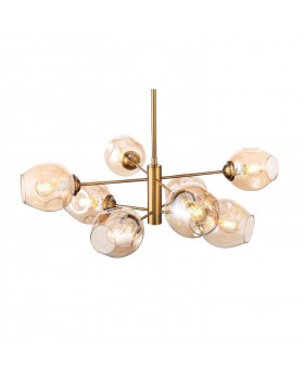 SL1500.203.08 Светильник подвесной ST-Luce Золотистый/Янтарный E14 8*40W FOVIA-foto3