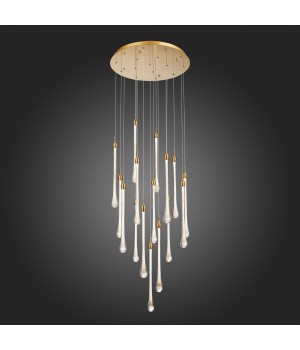 SL6103.203.16 Светильник подвесной ST-Luce Золотистый/Прозрачный LED 16*3W 4000K Faenza-foto5