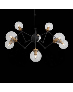 SL234.402.08 Люстра потолочная ST-Luce Черный, Золото/Прозрачный E27 8*40W (из 2-х коробок) VARIETA-foto10