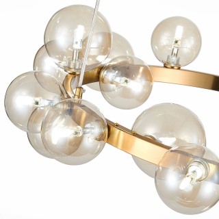 SL1165.302.15 Светильник подвесной ST-Luce Бронза/Коньячный G4 15*5W NECTON-foto10