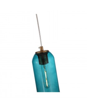 SL1145.383.01 Светильник подвесной ST-Luce Латунь/Голубой E27 1*60W CALLANA-foto3