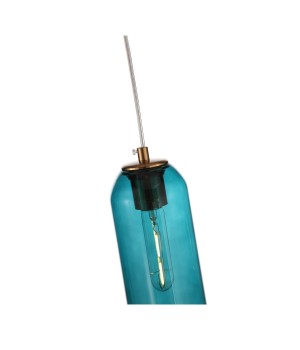 SL1145.383.01 Светильник подвесной ST-Luce Латунь/Голубой E27 1*60W CALLANA-foto3