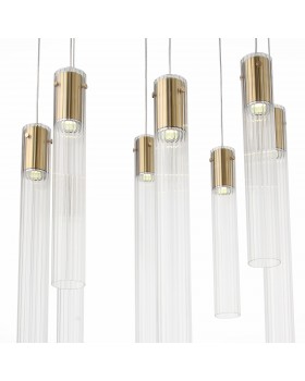 SL1229.303.08 Люстра подвесная ST-Luce Латунь/Прозрачный GU10 8*5W Terni-foto3