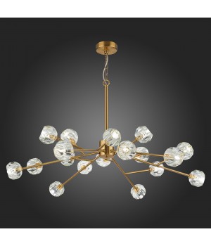 SL1166.303.18 Светильник подвесной ST-Luce Латунь/Прозрачный G9 LED 18*5W ROMANO-foto5