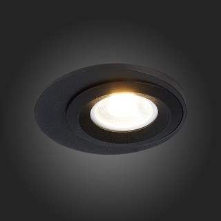 ST216.408.01 Св-к встр. Черный GU10 1*7W IP20 D100xH23 220V Без ламп ST216-foto5