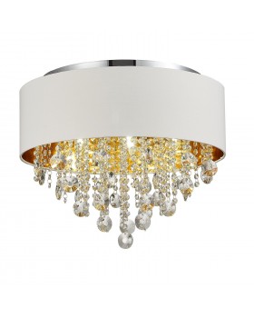 SL1350.502.06 Светильник потолочный ST-Luce Хром/Белый, Золотистый, Прозрачный E14 6*40W LACCHIA