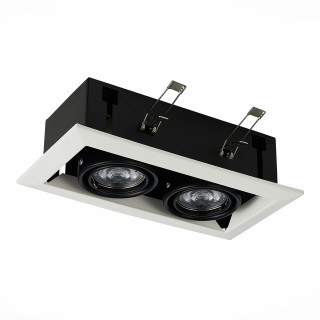 ST250.548.02 Св-к встр. Черный GU10 2*50W  L245xW126xH70 220V Без ламп HEMI-foto2