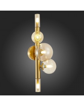 SL1509.201.05 Светильник настенный ST-Luce Золотистый/Коньячный G9 5*5W CIELO-foto4