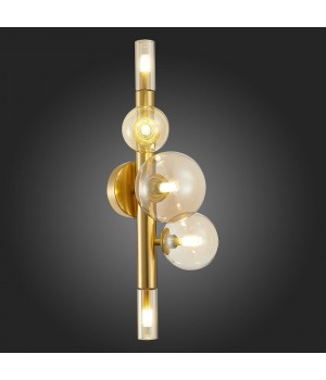 SL1509.201.05 Светильник настенный ST-Luce Золотистый/Коньячный G9 5*5W CIELO-foto4