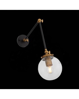 SL234.421.01 Бра ST-Luce Черный, Золото/Прозрачный E27 1*40W VARIETA-foto3