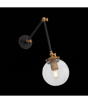 SL234.421.01 Бра ST-Luce Черный, Золото/Прозрачный E27 1*40W VARIETA-foto3