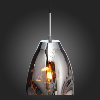 SL328.103.01 Светильник подвесной ST-Luce Хром/Янтарный E27 1*60W AEREO-foto9