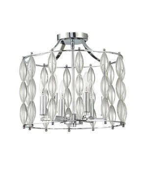 SL1140.102.06 Светильник потолочный ST-Luce Хром, Прозрачный/Прозрачный,Хром E14 6*40W SOGARTE-foto2