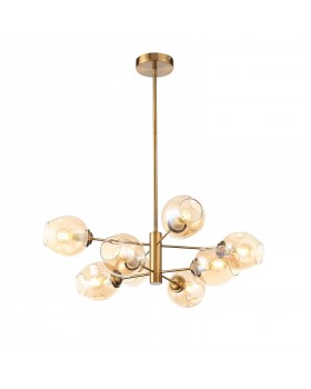 SL1500.203.08 Светильник подвесной ST-Luce Золотистый/Янтарный E14 8*40W FOVIA-foto2