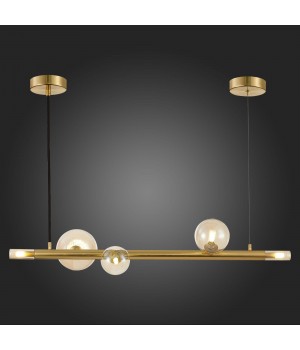 SL1509.203.05 Светильник подвесной ST-Luce Золотистый/Коньячный G9 5*5W CIELO-foto6