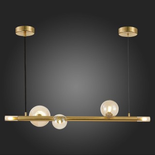 SL1509.203.05 Светильник подвесной ST-Luce Золотистый/Коньячный G9 5*5W CIELO-foto6