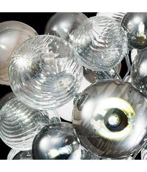 SL1124.103.29 Люстра подвесная ST-Luce Хром/Дымчатый, Прозрачный G9 29*5W 4000K VINETTO-foto6