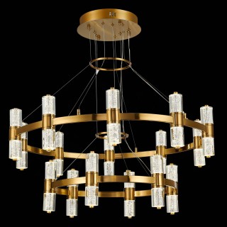 SL6007.203.32 Люстра подвесная ST-Luce Латунь/Прозрачный LED 32*2,5W 4000K GEMINA-foto4