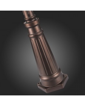 SL080.425.03 Светильник уличный наземный ST-Luce Темный кофе/Прозрачный, Темный кофе E27 3*100W LASTERO-foto15