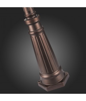SL080.425.03 Светильник уличный наземный ST-Luce Темный кофе/Прозрачный, Темный кофе E27 3*100W LASTERO-foto15