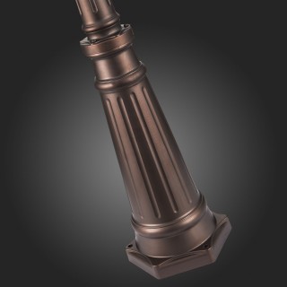 SL080.425.03 Светильник уличный наземный ST-Luce Темный кофе/Прозрачный, Темный кофе E27 3*100W LASTERO-foto15