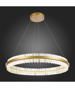 SL383.223.01 Светильник подвесной ST-Luce Матовое золото/Прозрачный LED 1*60W 3000K CHERIO-foto5