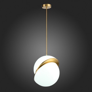 SL1164.323.01 Светильник подвесной ST-Luce Латунь/Белый E27 1*60W LAICO-foto7