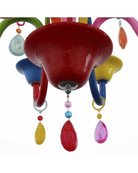 SL672.963.06 Люстра подвесная ST-Luce Разноцветный/Разноцветный E14 6*40W DELIZIA-foto2