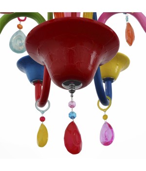 SL672.963.06 Люстра подвесная ST-Luce Разноцветный/Разноцветный E14 6*40W DELIZIA-foto2