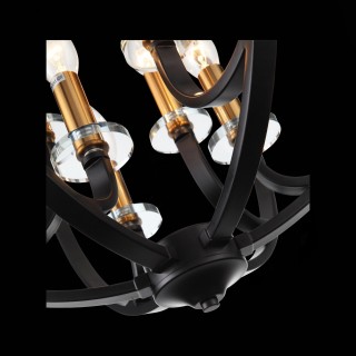 SL1013.423.06 Светильник подвесной ST-Luce Черный, Золото/Черный E14 6*40W PIANETTA-foto7