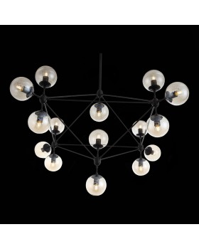 SL549.403.15 Люстра потолочная ST-Luce Черный/Янтарный E27 15*40W STAMPO-foto7